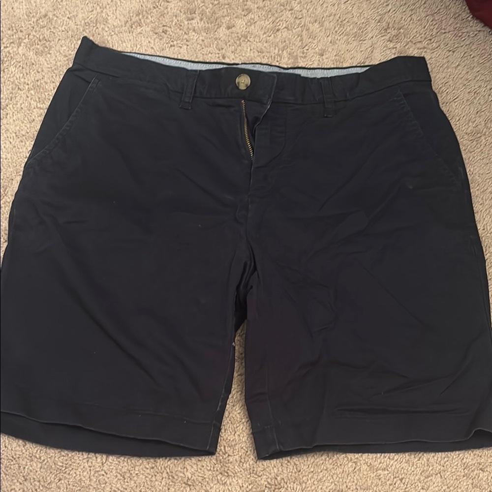 Tommy Hilfiger Black Flat Front Shorts